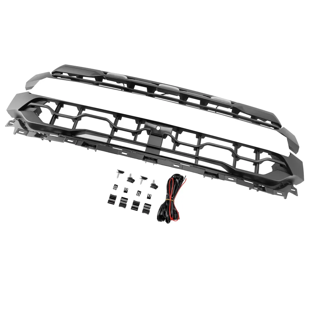 2024+ Ford F150 med LED svart frontfanger grillgrill