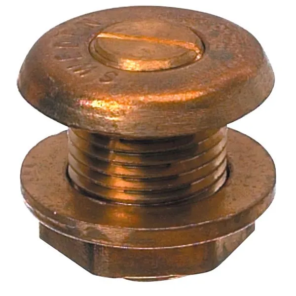 Lenseplugg messing Ø34mm, plugg Ø19mm, 25mm