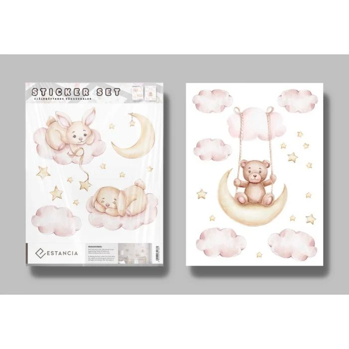 Sett med Wall stickers - Bamser