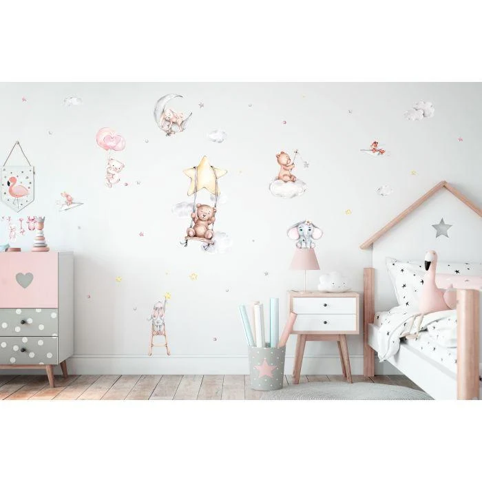 Wall stickers barnerom - Bamser-kosedyr