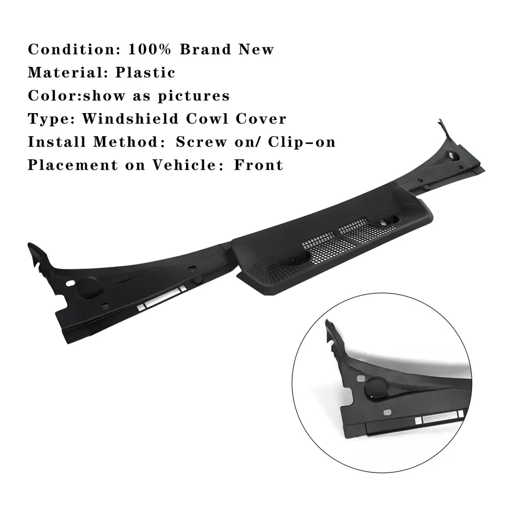 1994-1997 BMW 318i Windshield Wiper Vent Cowl Grille Panel 51711977677