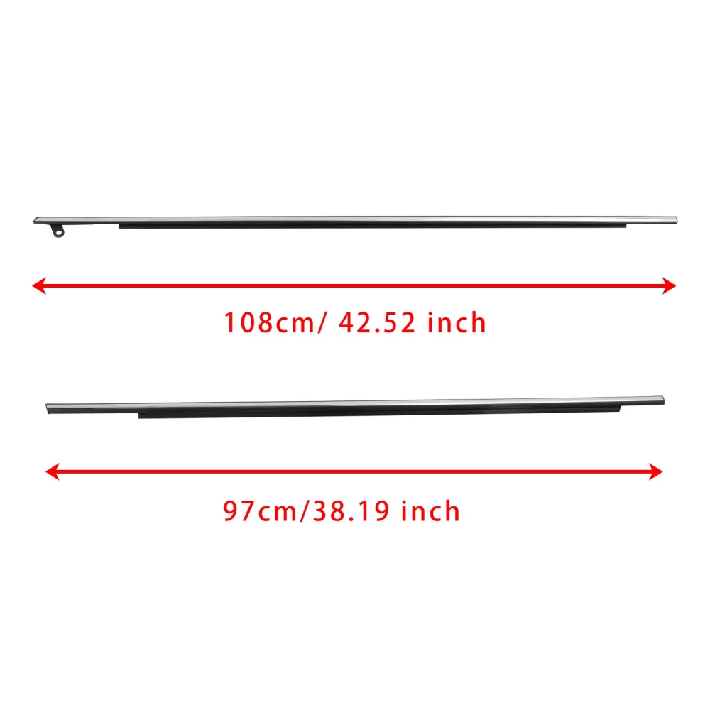 2009-2016 Toyota Venza 4pcs Chrome Outside Window Molding Weatherstrip Seal 757120T010