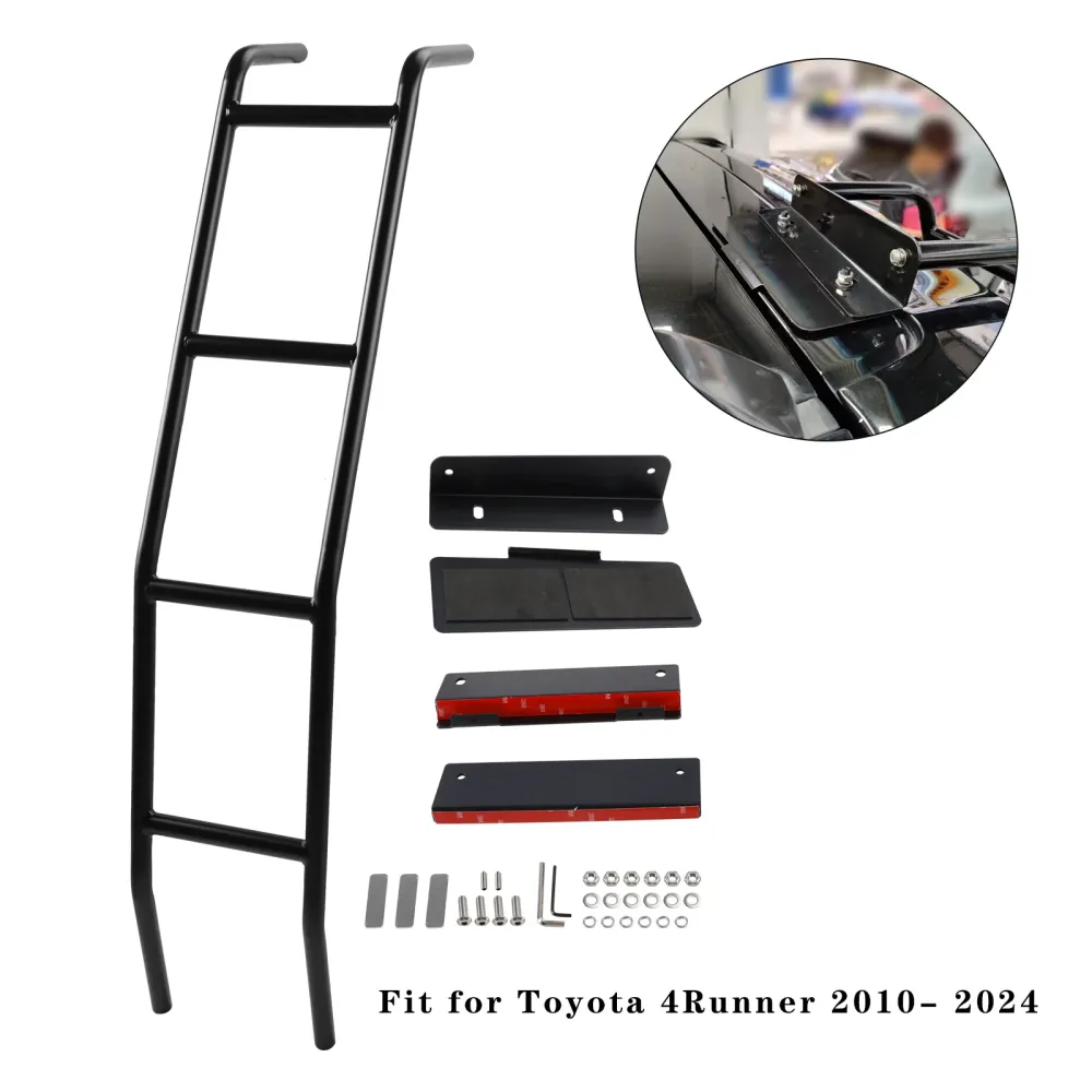 2010-2024 Toyota 4Runner 5. gen Tailgate Hatch Ladder Accessories Black