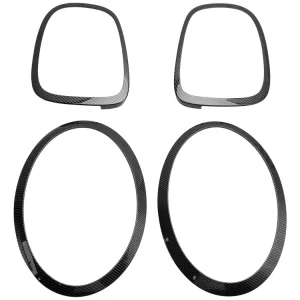 2014 Onward Mini 3DR Hatchback Cooper S, Cooper SD 4PCS frontlys Taillight Trim Surround Bezel Ring Set 51712285495 517122...