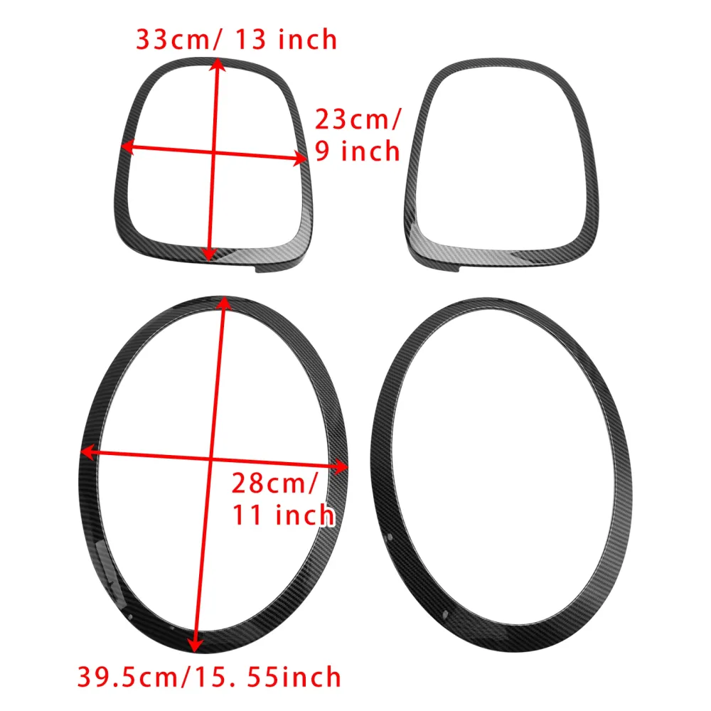 4pcs frontlys baklys