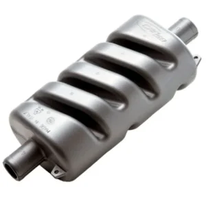 Lyddemper, Plast, Ø60 mm Maks 55 HK, 150 mm x 105 mm x 372 mm