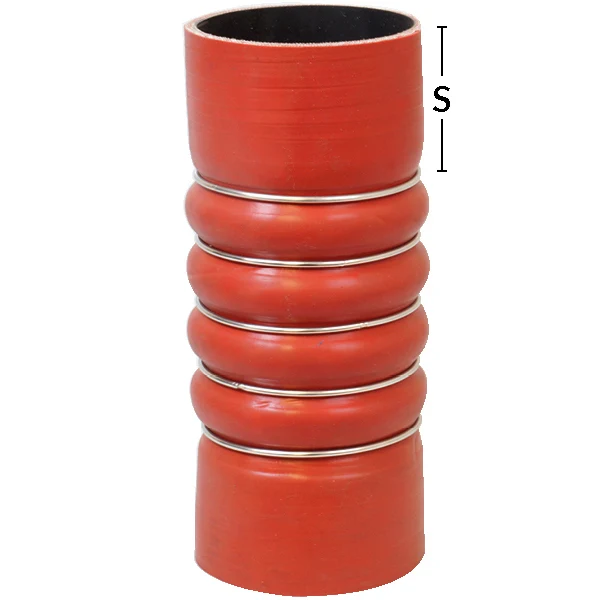 Silikonkompensator, 5 ringer, Ø 89 mm, Lengde 210 mm, S 48 mm