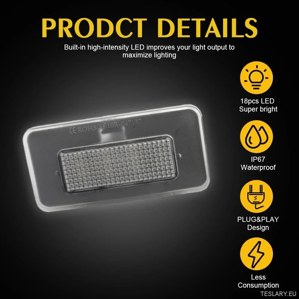 Tesla Model S/X Ultra Bright LED -lisensplatelys