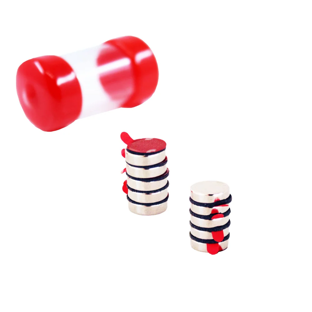 Supermagneter Selvklebende, 10x3 mm, 10-pakk