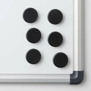 Magneter til whiteboards - Black 6 stk