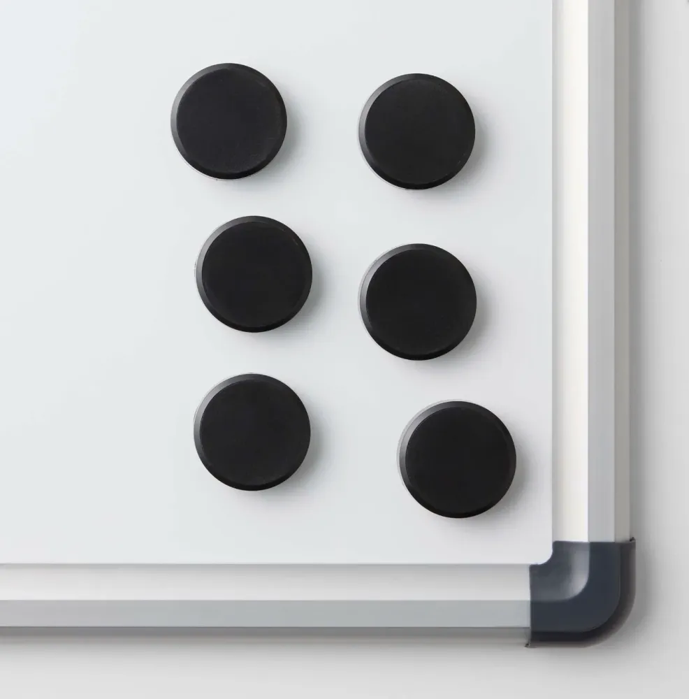 Magneter til whiteboards - Black 6 stk