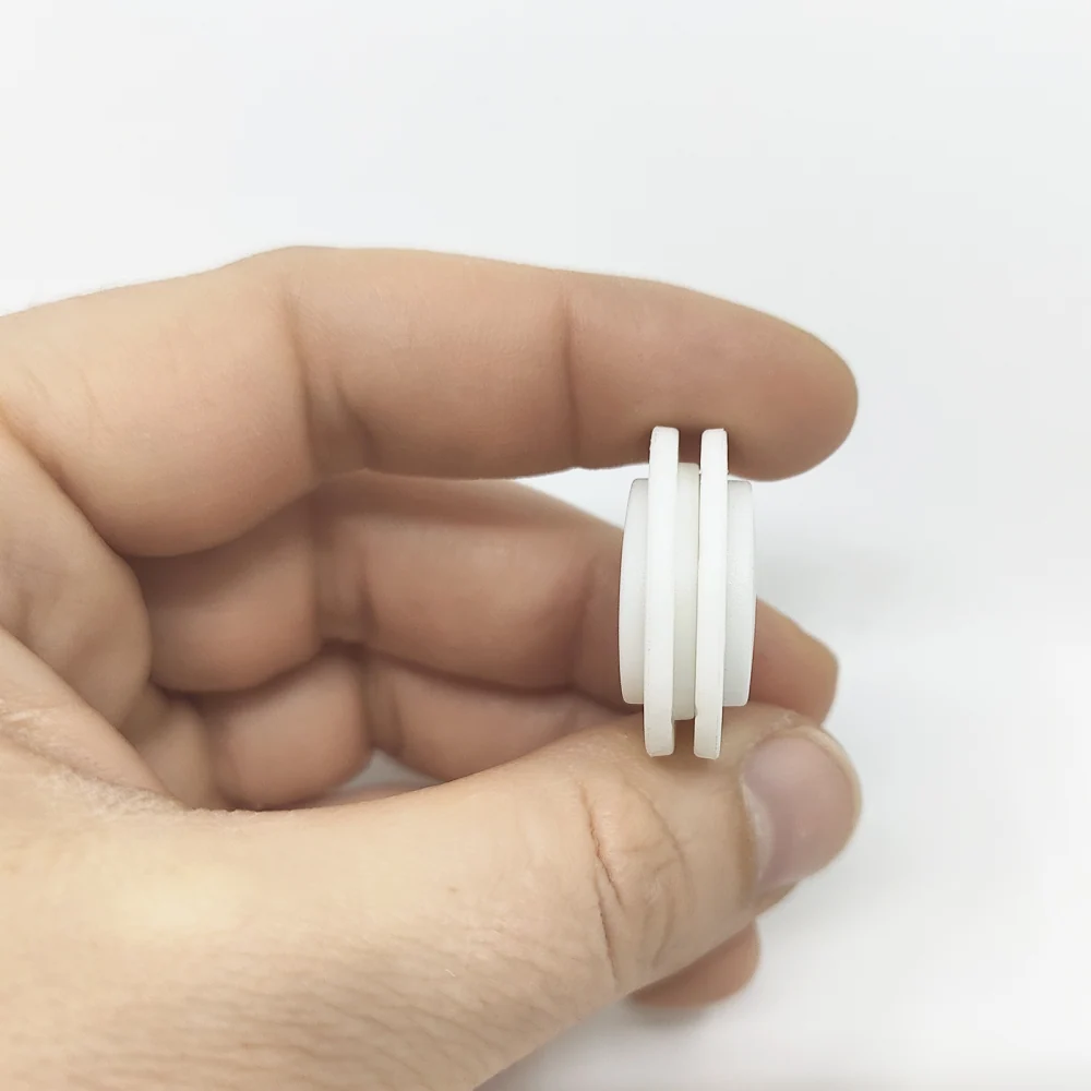 Magnetisk knapp rund Ø26 mm, hvit