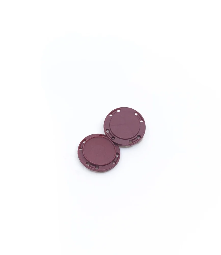Magnetisk knapp rund Ø26 mm, mørk lilla