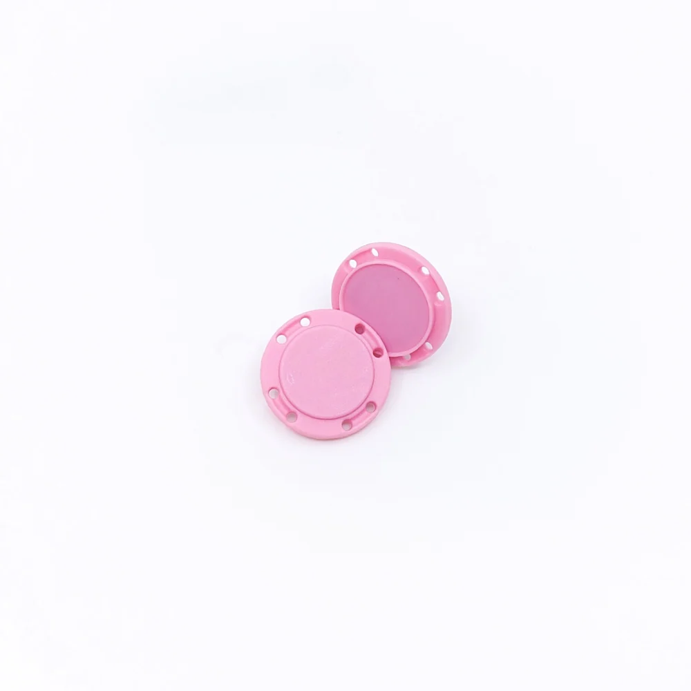 Magnetisk knapp rund Ø26 mm, pink