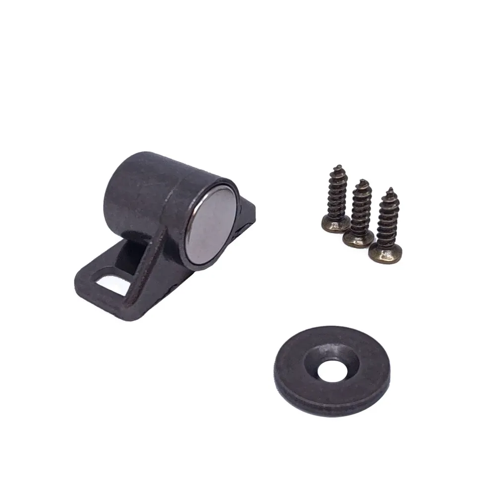 Magnetisk lås skap & skuffer, svart Ø18 mm