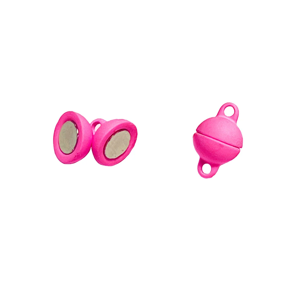 Magnetisk lås smykker Ø8 mm, rosa (liten)
