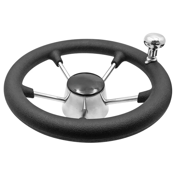 Stålratt med hurtigsving, Ø 280mm, 3/4" kjegle, sort/stål