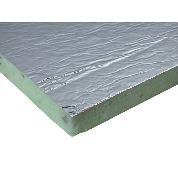 Isoflock Polytec-plate med folie, 3x50x100 cm, 14 dB, brannhemmende, ISO 4589-3, FMVSS-302
