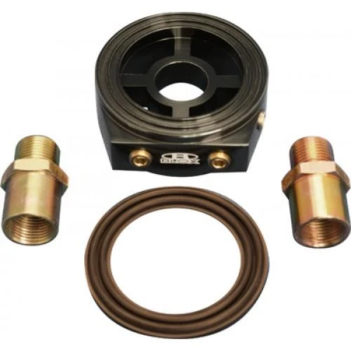 BLOX Racing Oil Filter Block Adapter Black / Oil Pressure / Oil Temperature