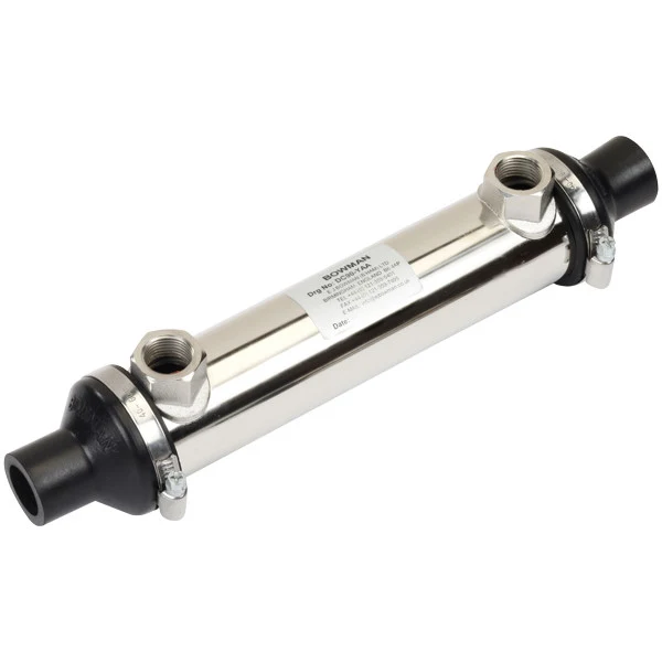 Bowman, oljekjøler DC60 3/8" olje, vann 28 mm, 80 kW, 240 mm