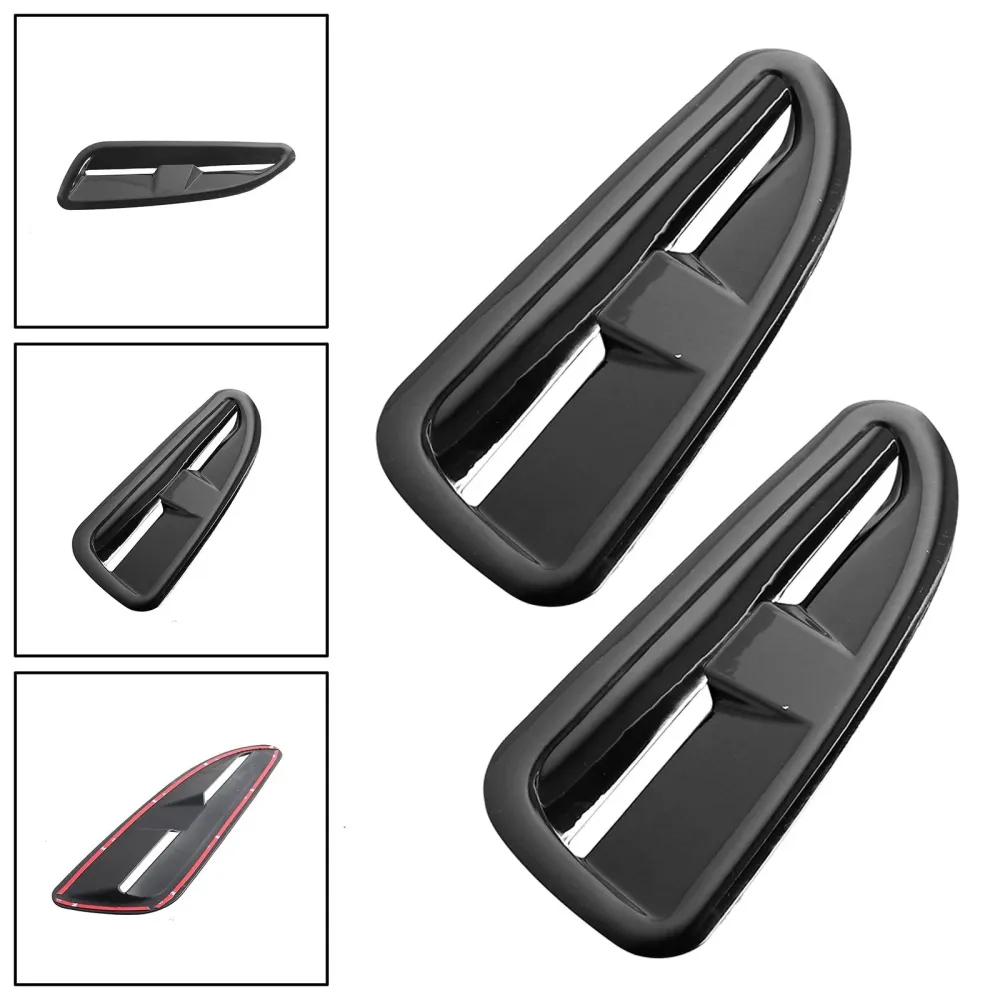 ABS Plastic Bonnet Vents Gloss Black Finish Jaguar XKR Style RS VXR Ford BMW