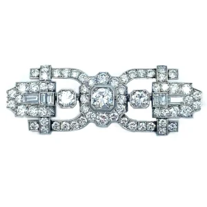 Art Deco-brosje i Platina og diamanter