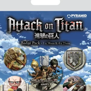 Attack On Titan Pins Season 3 5-pk