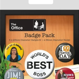 Office Pins Famous Quotes 5-pk