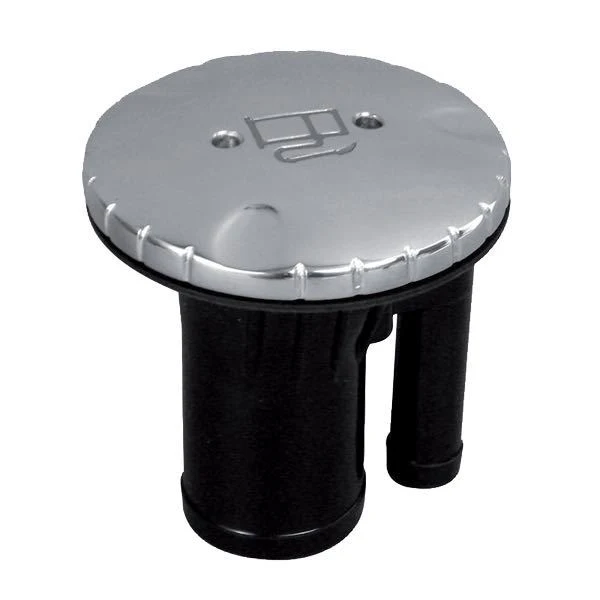 Attwood, Dekkfylling drivstoff 38mm med ventil RF, Rustfritt stål, ISO 10088, CE-sertifisert