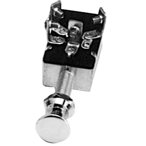 Trekk-/trykkbryter 2 kretser, 20 , 12 V, Ø: 10 mm