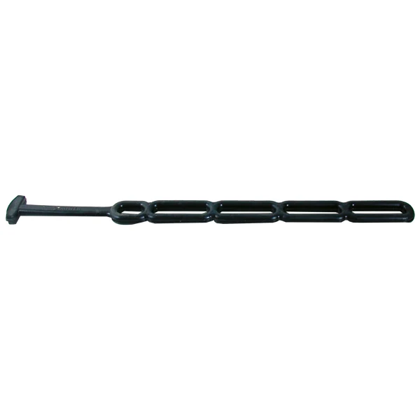 Presenningsrem T-stige, 360 mm, Gummi, Sort