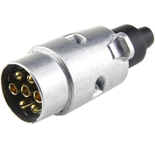 Tilhengerplugg hann 7 polet metall 12V