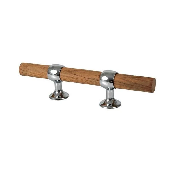 Pullert teakstokk, rund