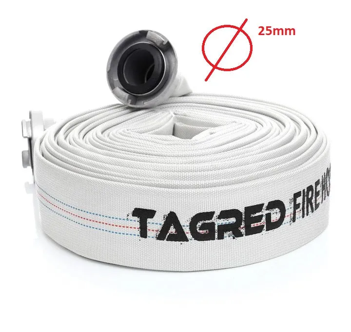 Brannslange Tagred 473 – 1 tommer 30m flat pumpe slange