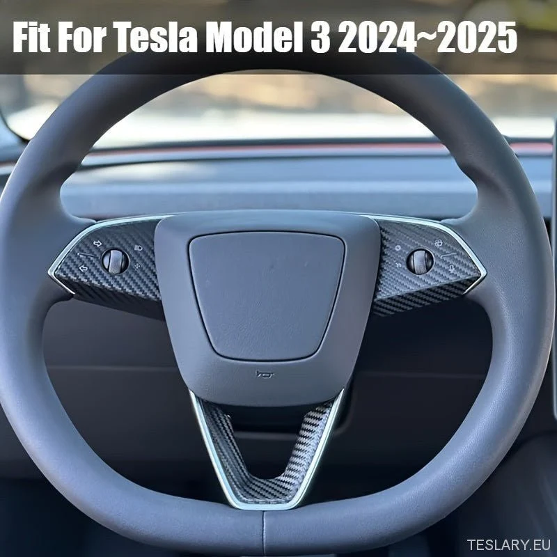 Black Carbon Fiber Premium Design, egnet Tesla Model 3+ Highland