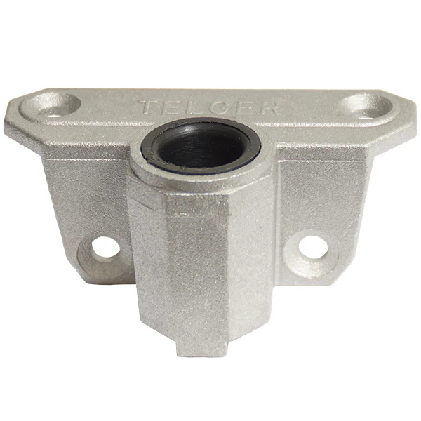 Åregaffelholder sidemontering, aluminium, Hulafstand: 58 mm