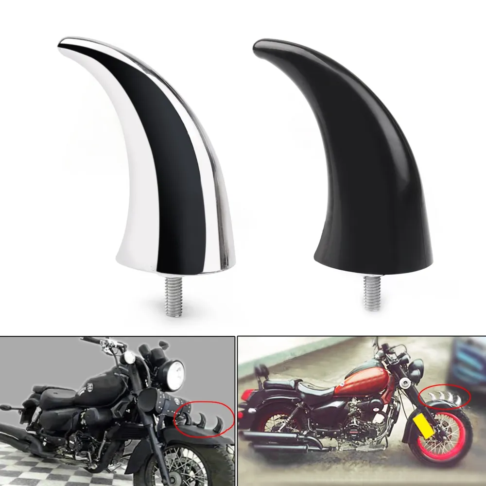 1x Motor ABS Front Mudguard Fender Decoration Hornspiss Dyna Glide Blk Generisk