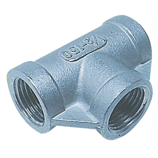 1852, T-stykke 3/8" RF, Rustfritt stål AISI 316