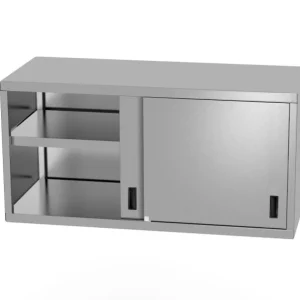 Overskap med skyvedører - sveiset, dybde: 400 mm, 800x400x (H) 600mm