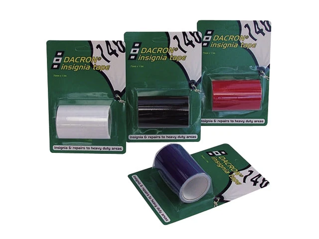 PSP, Dacron Insignia tape, blå 75 mm x 1,5 m (1 stk)
