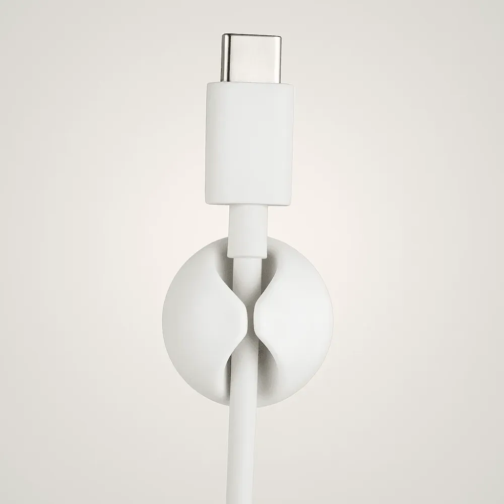 Ledningsholder hvit