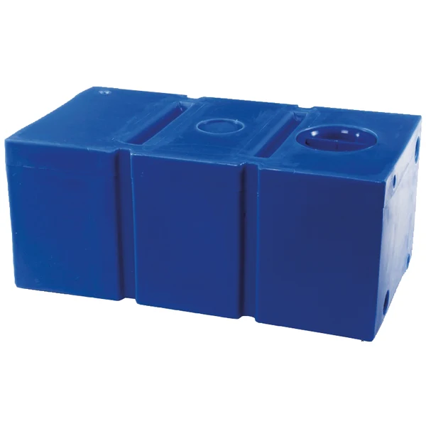 Septitank polyetylen 47 liter, rett, blå, 400 mm x 260 mm x 480 mm
