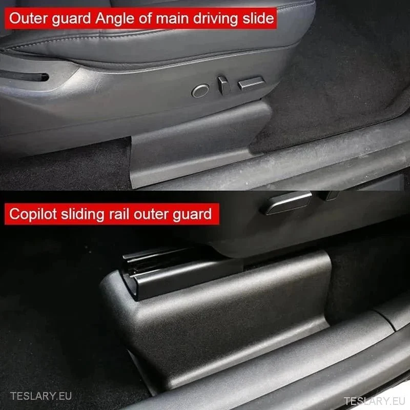 Tesla Model y Forsetet Rails Kick Protectors Driver and Passenger Sides