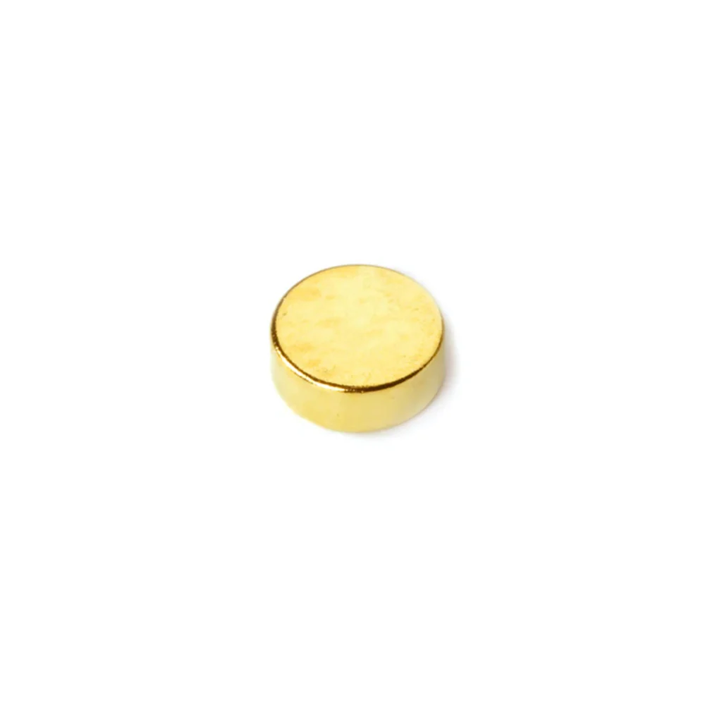 Supermagnet, Skive 10x4 mm, Gull