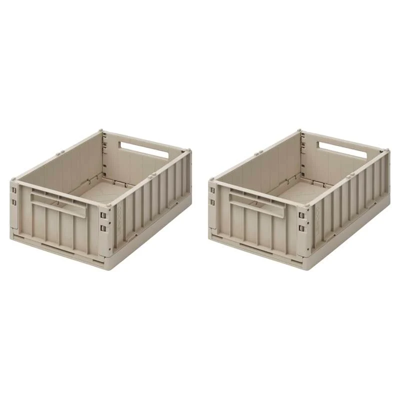 Liewood Weston Oppbevaringsboks - Medium - 2-pak - Sandy