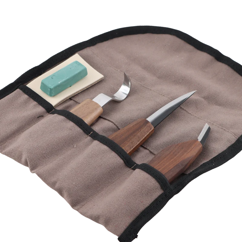 Snittesett - 5 deler med Tool Roll i Canvas