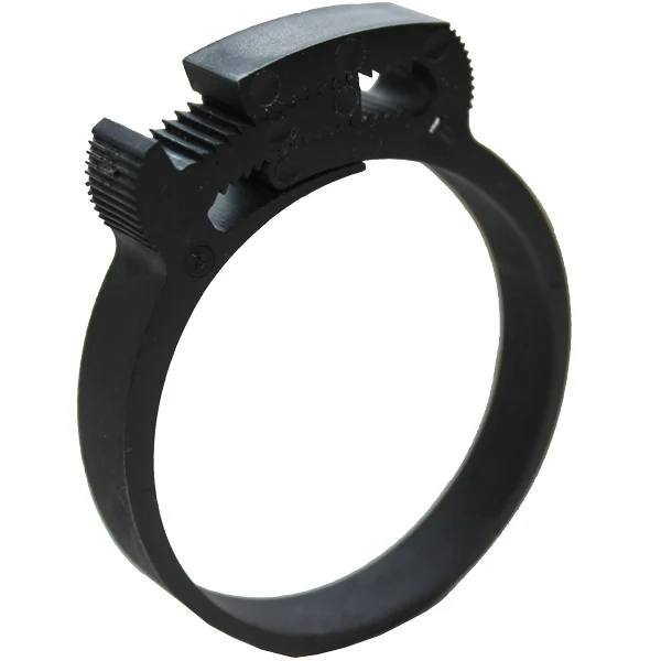 Klemmeplast 18,2 - 21 mm sort - 7 mm, doble tenner
