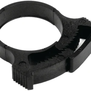 Klemmeplast 17 - 19,4 mm sort - 7 mm