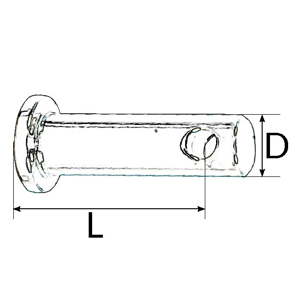Splittbolt 11 x 30mm RF, AISI 316, 2 stk