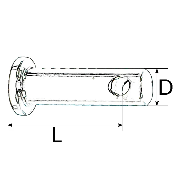 Splittbolt 11 x 30mm RF, AISI 316, 2 stk